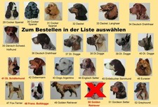 Hundeaufkleber, Motivaufkleber, Aufkleber für Schilder, Tafel 2