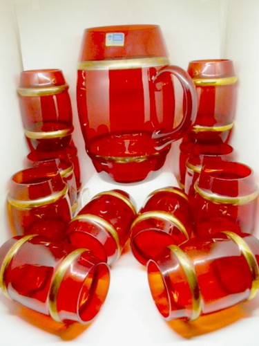 Bowle service lausitzer glas - bowle,