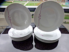 DOMESTIC by MÄSER BUNETA 12tlg. Essgeschirr (6 x tief - 6x flach) Porzellan