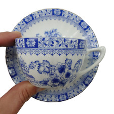 Seltmann Weiden China Blau Teetasse + Untertasse Z-4636