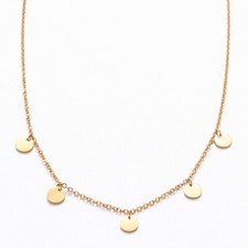 Damen kette mit - plÄttchen, in
