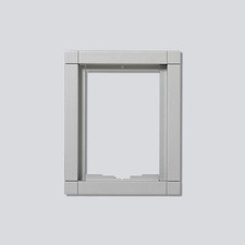 SSS Siedle Kombirahmen KR 611-1/1-0 TM Silber-met. 163x131x15mm (NEU+OVP)