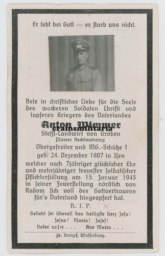 Orig sterbebild mit echt foto - sterbebild,