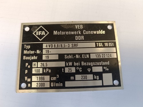 Ifa veb motorenwerk - ifa, cunewalde