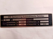 Typenschild plate schild - id-plate,