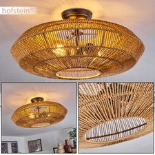 Vintage Rattan Decken Leuchte