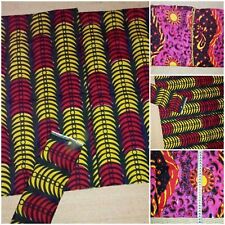 Pareo Stoff wickelrock Afrika wandteppich grün Rot gelb / pink Baumwolle