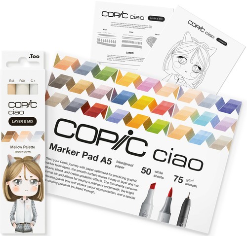 Copic marker ciao layer - &, mix