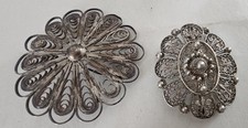 2 Silber Broschen 800/835
