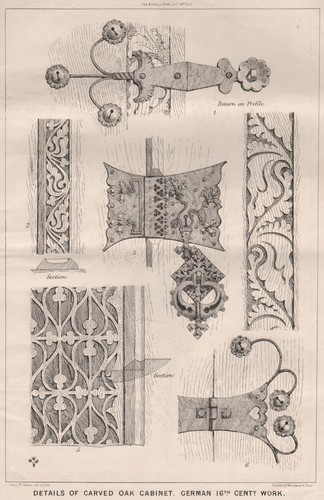 Details eines geschnitzten