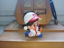 Sekuguchi Monchichi Figur, Japan, Baseball Werfer, 1979, 5-6cm