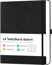 A4 Notizbuch liniert mit 320