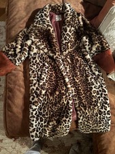 Kunstpelz Mantel Leoparden