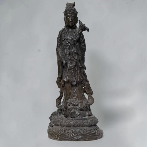 Buddha figur bronze guanyin - figur,