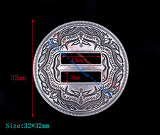 6X westliche antike Silver