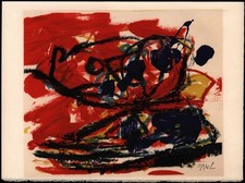 Appel, Karel: Musique barbare. (1963). Original-Farblithografie.