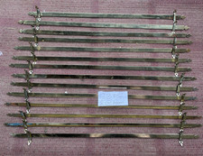 Antik Messingguss Fleur-de-Lis Treppenstangen 14 Trefoil & Klammern poliert 815 mm