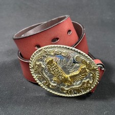 Ledergürtel Braun Western