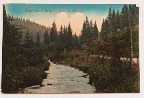 Olbernhau erzgebirge partie - ak,