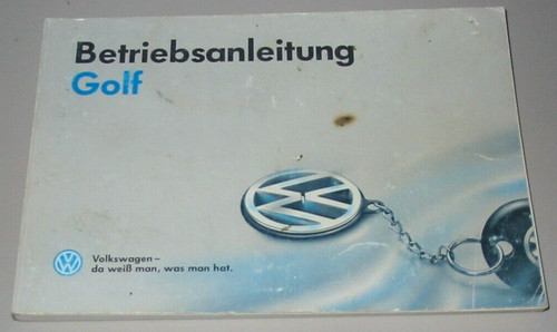 Betriebsanleitung golf iii - vw,
