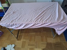 Rosa Leintuch, Spannbettlaken, Kinderbett 100x135 cm