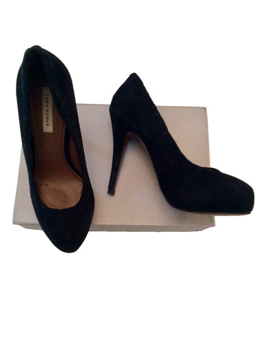 Zara woman schwarze wildleder - woman,