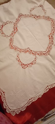 Mitteldecke lochstickerei - mitteldecke,