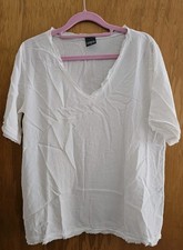 Lorena Antoniazzi  - Weißes Shirt - Gr.  38 (Ital 42)  - Viskose Seide - Luftig