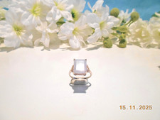 Silberring Blauer Achat Topas