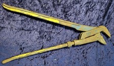 Große Rohrzange verstellbar mit langem Hebelarm  Dowidat  Chrom - Vanadium