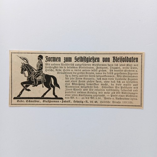 1930 schneider gießformen - schneider,