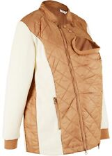 Teddyfleece-Umstandsjacke / Tragejacke Gr. 36 Cremeweiss Camel Damen-Jacke Neu