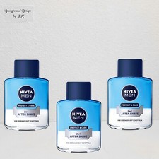 3x 100ml Nivea Men After Shave Protect & Care 2 in 1 erfrischt & schützt