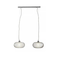 Brilliant Pendelleuchte Deckenlampe Race Grau/Beton Industrie Vintage 2 x E27