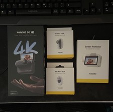 Insta360 Go 3S 128GB Schwarz Mit Battary Pack + Mic Wind Muff + Screen Protector