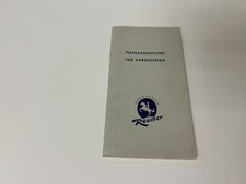 Porsche 356 Pflegeanleitung für Karosserien Reutter Karosserie Prospekt 50er 60e