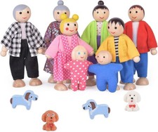 Holzfamilienpuppen-Set