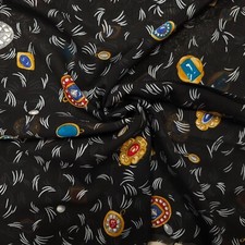 Seidenchiffon schwarz