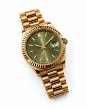 Rose gold green - gold, dial