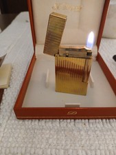 Dupont Feuerzeug, Vergoldet, 80er Jahre