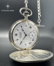 Vintage Aero Watch Neuchâtel Taschenuhr – 925 Silber – Handaufzug