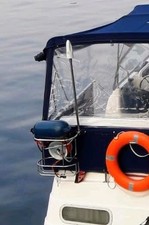 Boot Antennenfuss Edelstahl 1,30 m Länge, klappbar für Glomex, etc. Antennen