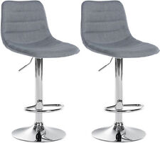 2er Set Barhocker Lex Stoff Thekenhocker Tresenstühle drehbar gepolstert Hocker