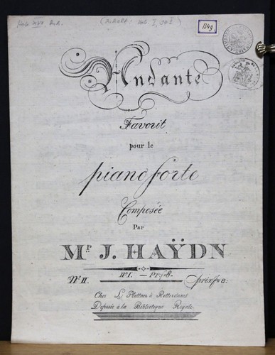 Haydn andante favorit pour - andante,