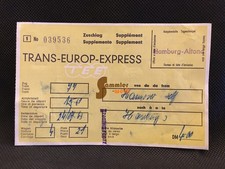 alte Fahrkarte Zuschlagkarte