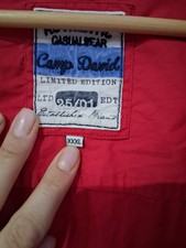 camp david xxxl 3xl Hemd rot super Zustand