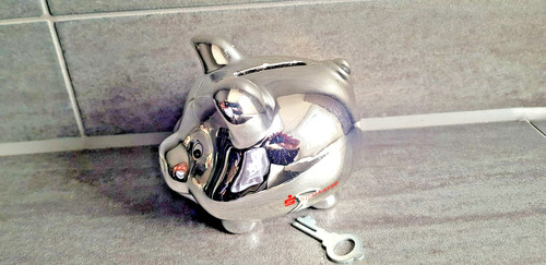 Vintage sparschwein sparkasse - sparschwein,