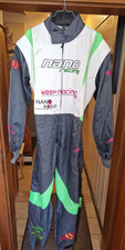 Kartanzug Nano Racing blau weiß grün Grösse S