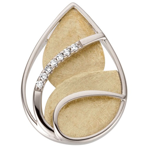 Anhänger tropfen aus 585 gold - anhänger,