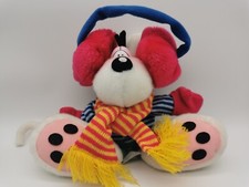 Diddl Maus mit Ohrenwärmer & Schal / Winterfest / ca. 35 cm / Top Zustand 